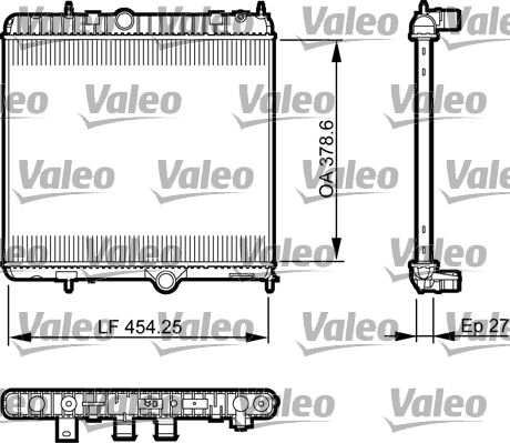 Радиатор охлаждения двигателя VALEO 735560