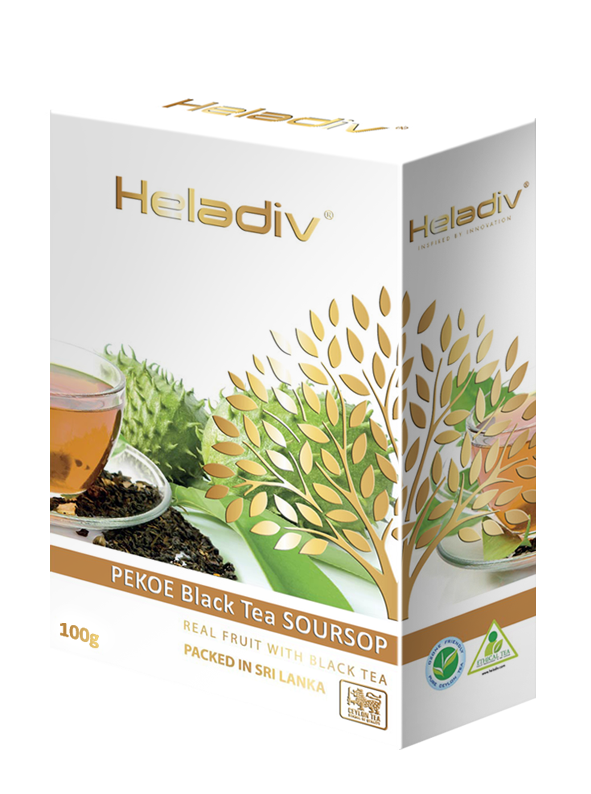 фото Чай черный листовой heladiv soursop black tea 100 г