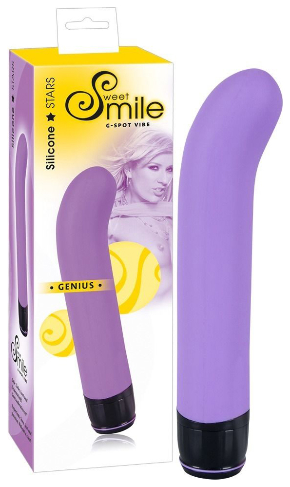 фото Фиолетовый вибратор g-точки smile genius 20 см orion