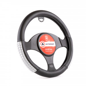 

Оплетка на руль Autoprofi AP-1947 BK/GY (M), Серый