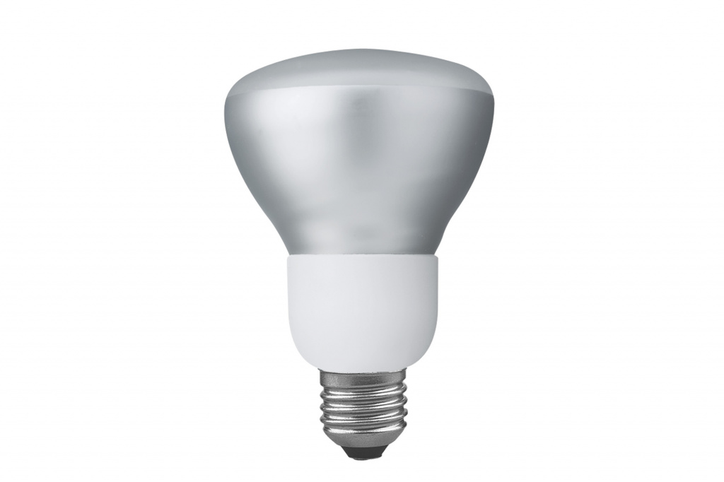 Лампа энергосберегающая рефлекторная R80, E27, теплый тон 9W 89230