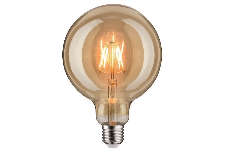 фото Лампа светодиодная led vintage globe125 6w e27 gold 1700k 28403 paulmann