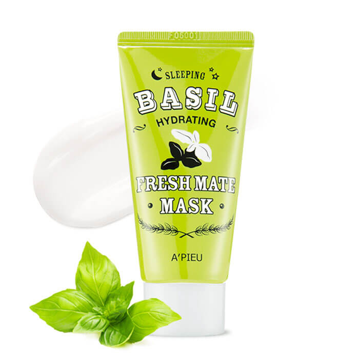 фото Маска для лица ночная a'pieu fresh mate basil mask (hydrating) 50мл
