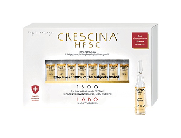 

Лосьон для стимуляции роста волос для женщин 1300 Crescina №10 (3,5мл*10шт)