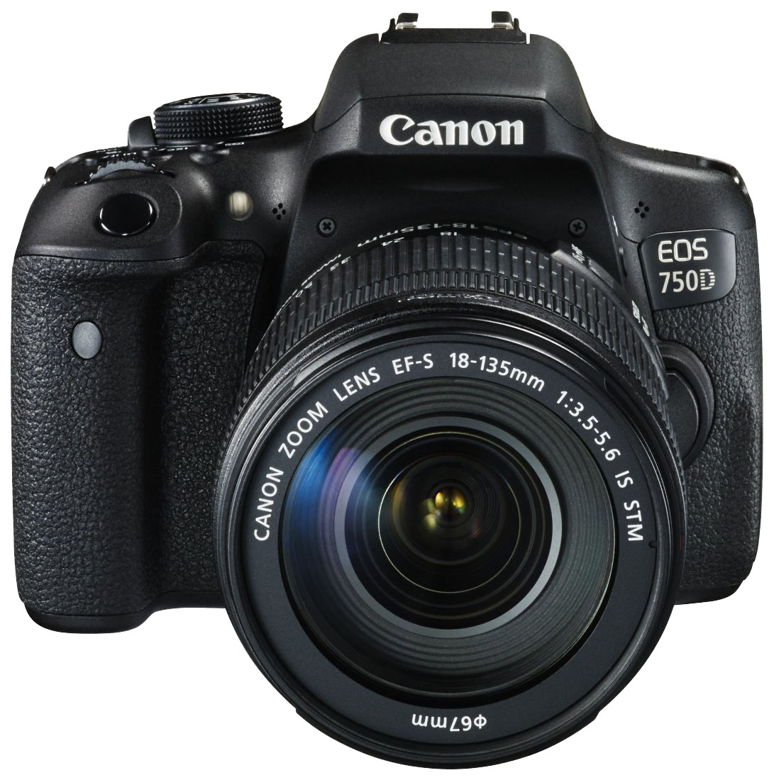 фото Фотоаппарат зеркальный canon eos 750d 18-135mm is stm black