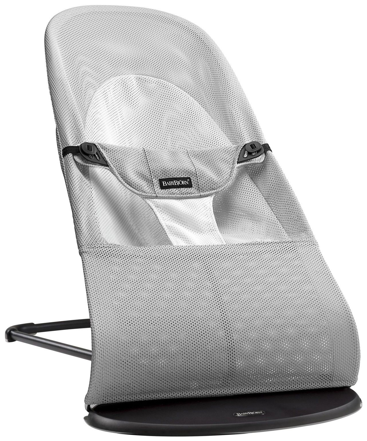 фото Шезлонг детский babybjorn bouncer balance soft серый/белый babybjörn