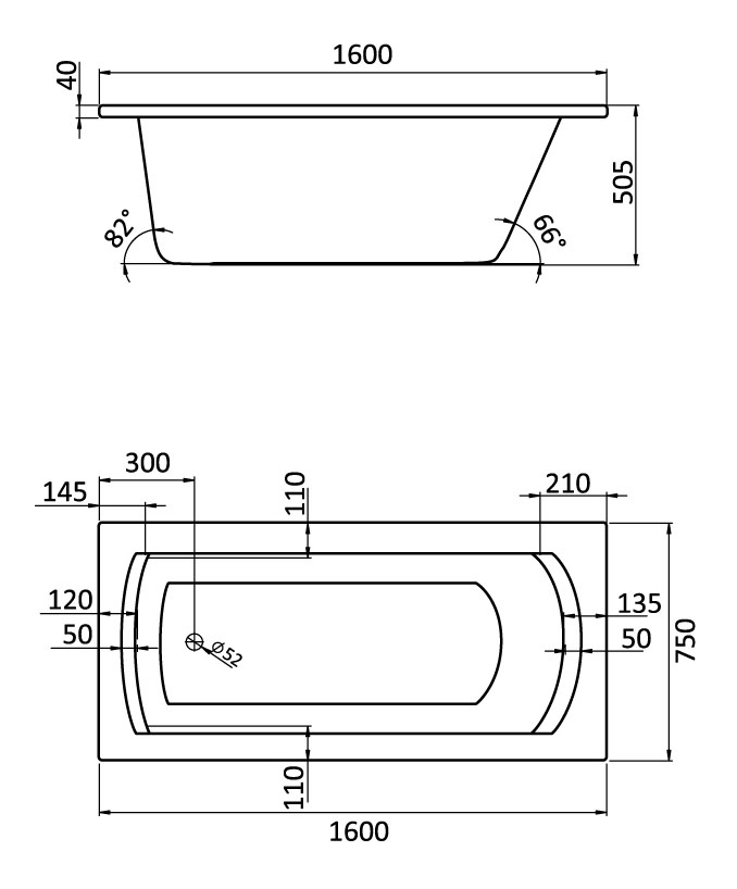 фото Комплект монтажный santek монако xl 160х75см (1wh112422)