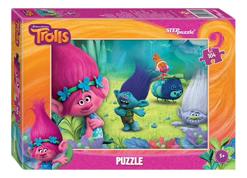 

Пазл Step Puzzle тролли 104 детали, Trolls