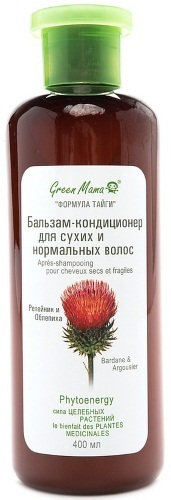 фото Бальзам для волос green mama репейник и облепиха 400 мл
