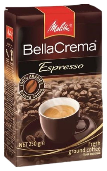 

Кофе молотый Melitta bella crema espresso 250 г