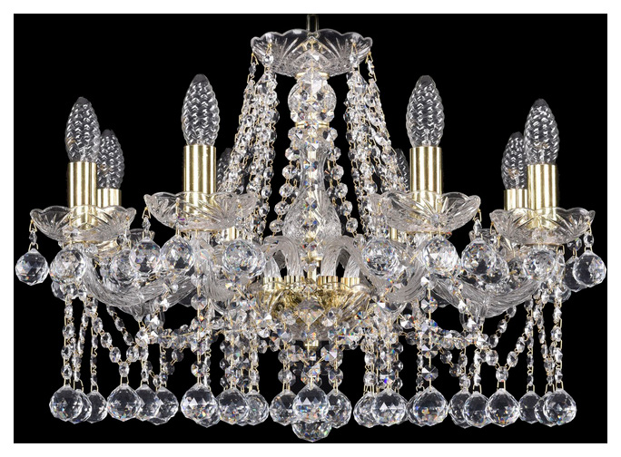 фото Люстра подвесная bohemia ivele crystal 1413/8/200/g/balls