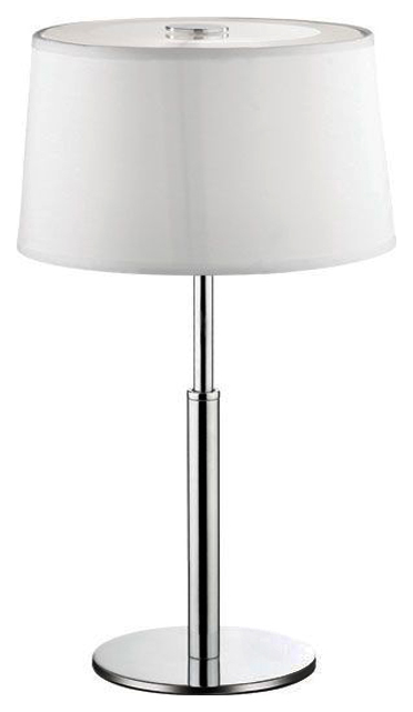 фото Лампа настольная ideal lux hilton tl1 h35 3.2вт g9 300лм 3000к led пвх/ткань выкл. 075525