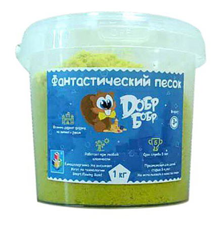 

Кинетический и космический песок 1TOY Желтый 1 кг, Т10262