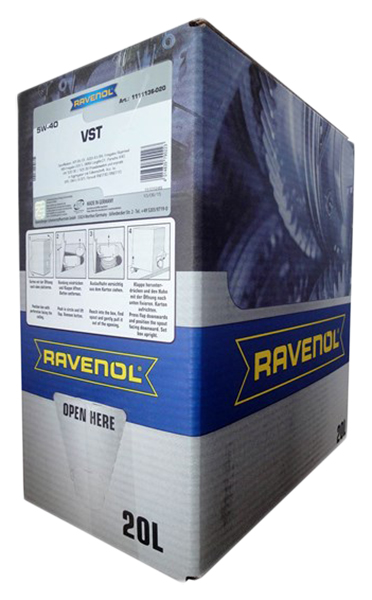 фото Моторное масло ravenol vollsynth turbo vst 5w-40 20л