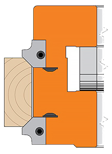 Комплект 2 ножей HM 20x20x2 R2/45гр. для 694.005 CMT 695.005.B2