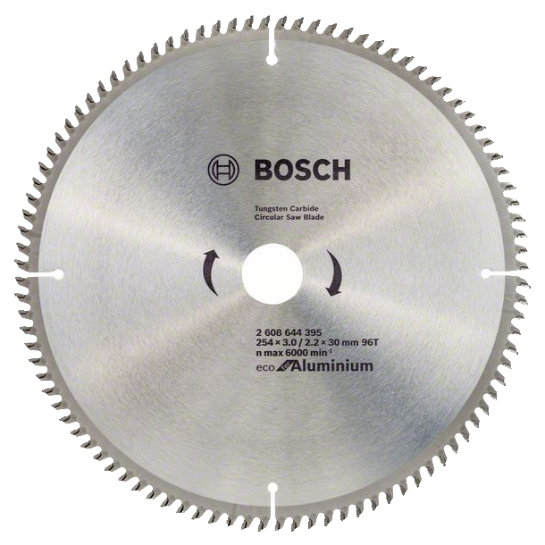 фото Пильный диск по дереву bosch eco alu/multi 254x30-96t 2608644395