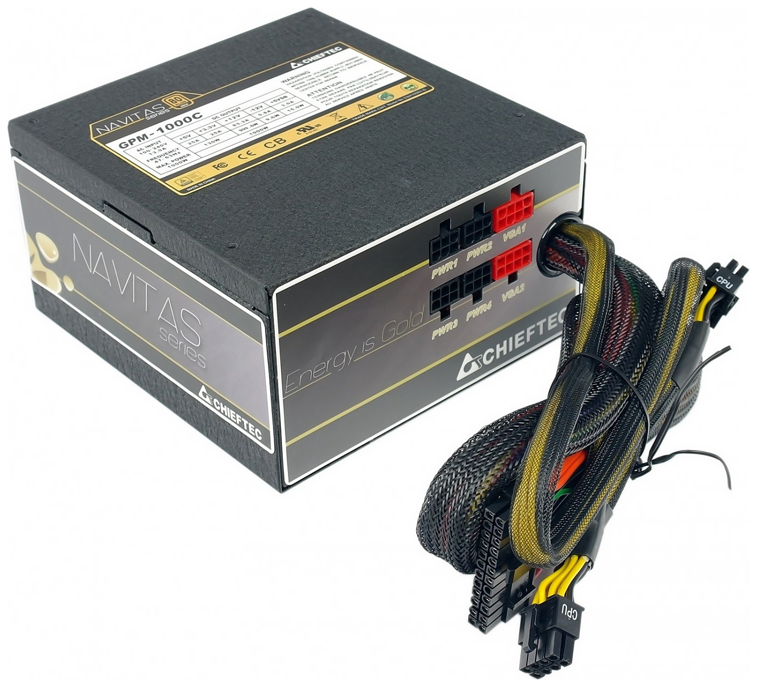 

Блок питания компьютера Chieftec Navitas GPM-1000C, GPM-1000C