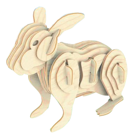 

Модели для сборки Мир Деревянных Игрушек Кролик, кролик