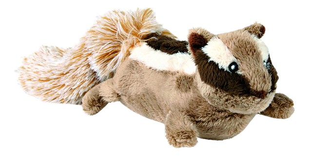 Мягкая игрушка для собак TRIXIE Бурундук, серый, бежевый, 28 см