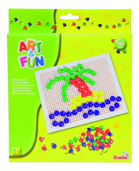 

Мозаика Art&Fun 130 цветных деталей, 130 цветных деталей