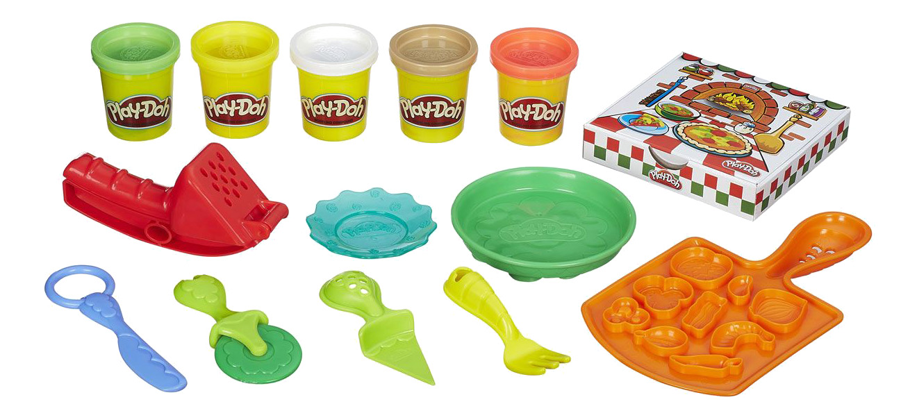 фото Набор для лепки из пластилина пицца play doh b1856 play-doh