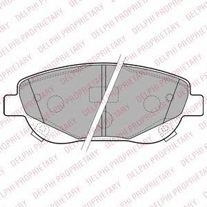 

Тормозные колодки DELPHI дисковые LP2207