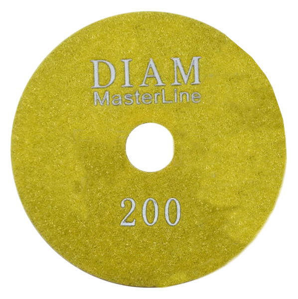 Алмазный гибкий шлифовальный круг DIAM MASTERLINE WET №200 мокрая полировка 000576 алмазный гибкий шлифовальный круг 100 мм зерно 200 мокрая шлифовка росомаха 150200