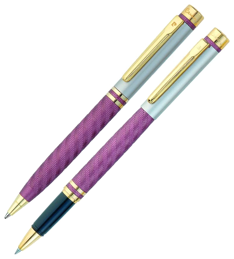 фото Набор подарочный pierre cardin pen&pen - matte violet, шариковая ручка+ручка-роллер м