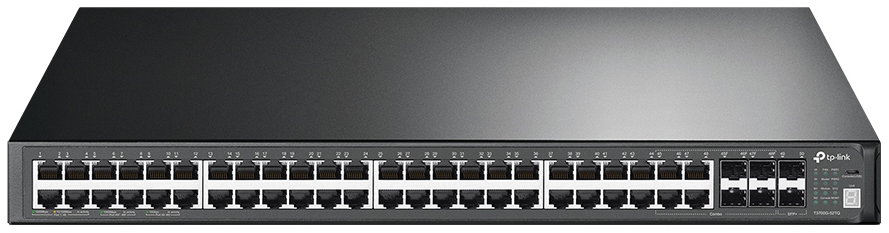 

Коммутатор TP-LINK JetStream T3700G-52TQ Black, T3700G-52TQ