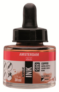 

Акриловые чернила Royal Talens Amsterdam №805 медный 30 мл