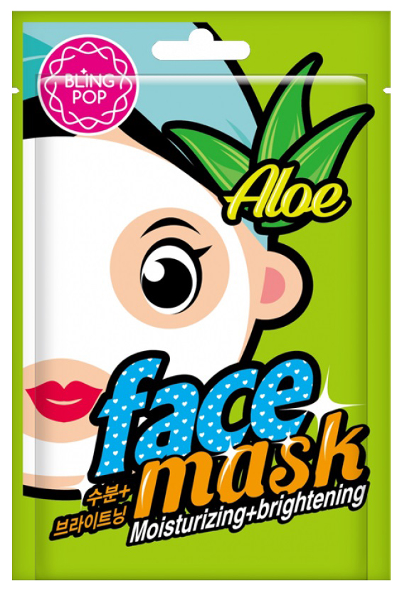 

Маска для лица Bling pop Aloe Moisturizing & Brightening Mask 20 мл