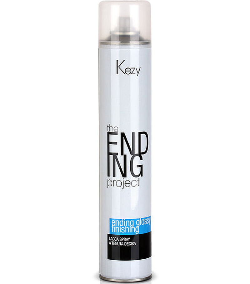Спрей-лак Kezy надежной фиксации Ending glossy finishing spray firm hold 500 мл
