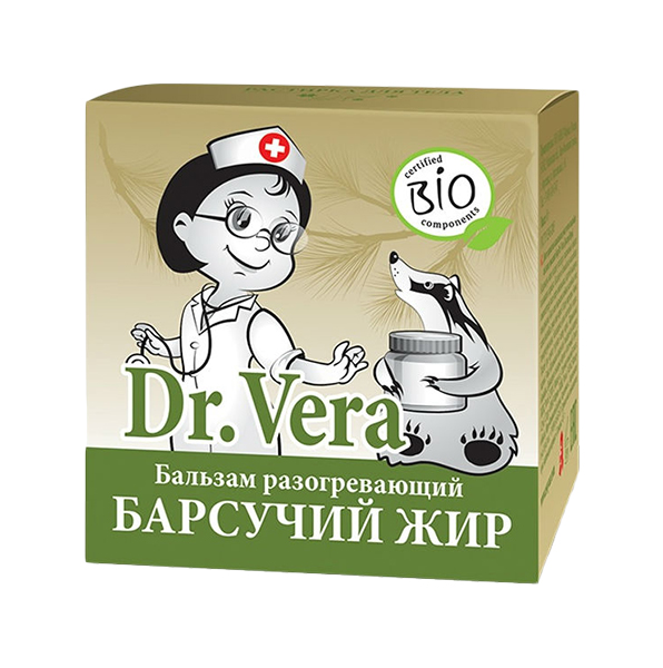 Купить Массажный бальзам Dr. Vera Барсучий жир для детей 45 г, Dr.Vera