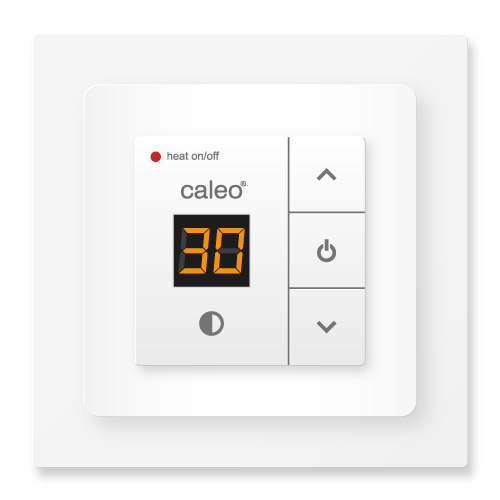 Терморегулятор для теплого пола Caleo 720 с адаптерами 3,5 кВт белый терморегулятор с датчиком caleo