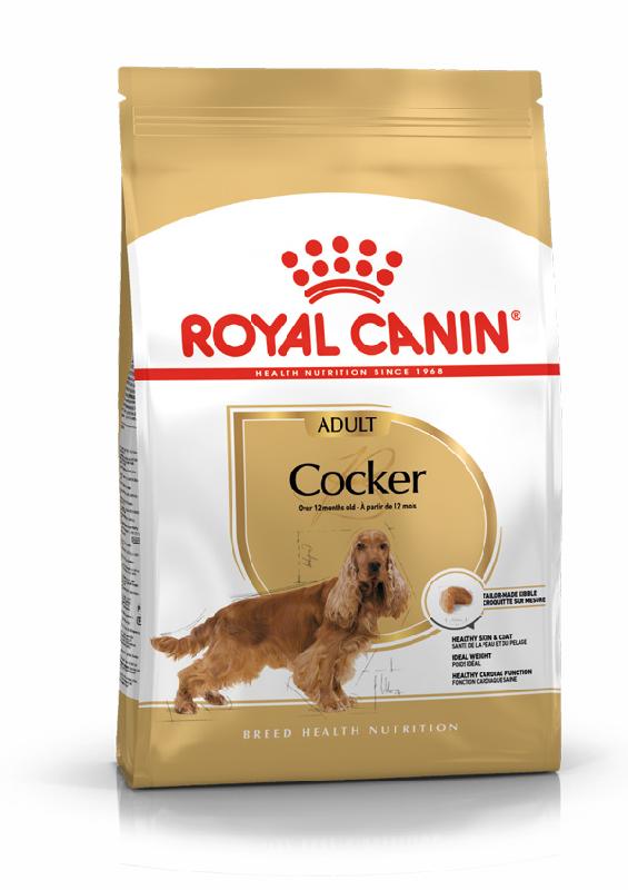 фото Сухой корм для собак royal canin cocker adult, птица, 3кг