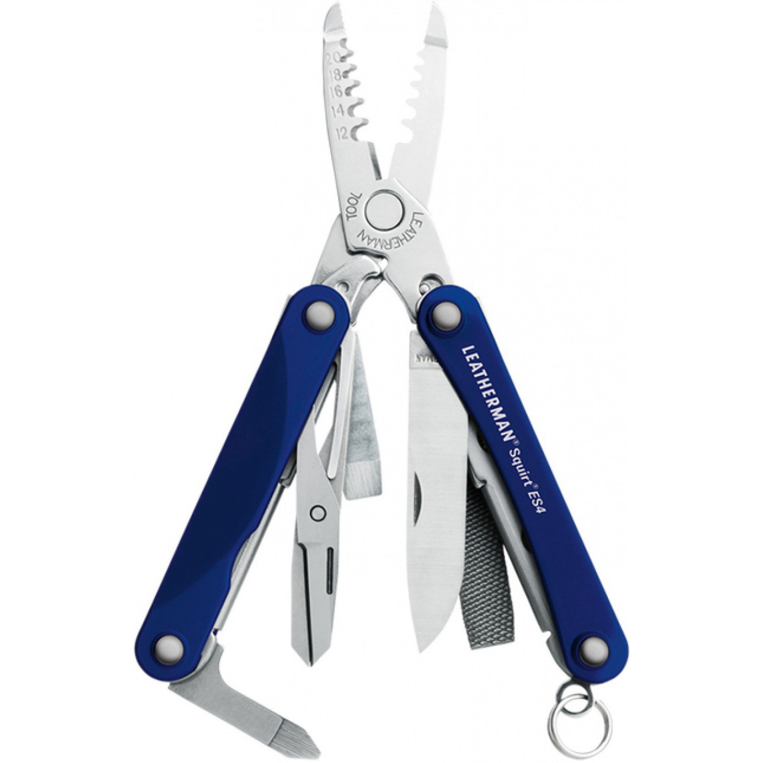 фото Мультитул leatherman squirt es4 831239 55 мм синий, 9 функций