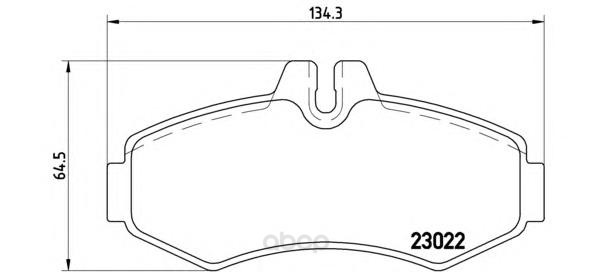 

Тормозные колодки brembo передние для Mercedes-Benz Vito, Sprinter 2006 P50031