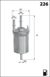 Фильтр топливный MECAFILTER ELE6101