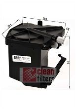 фото Фильтр топливный clean filters mgc1683