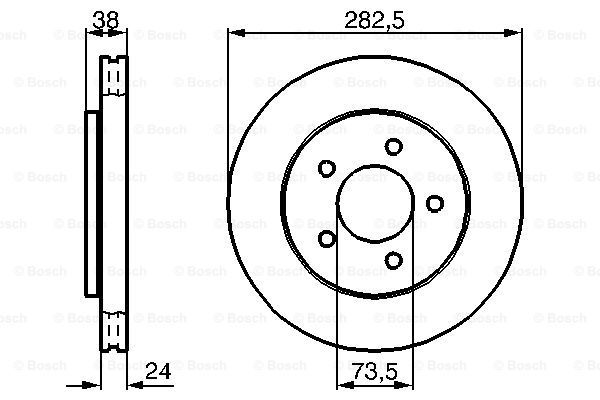 

Тормозной диск BOSCH 0986478983