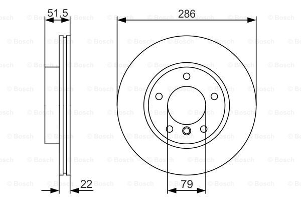 фото Тормозной диск bosch 0986479s10