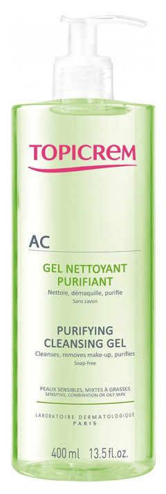 фото Гель для лица topicrem ac gel nettoyant purifiant 400 мл