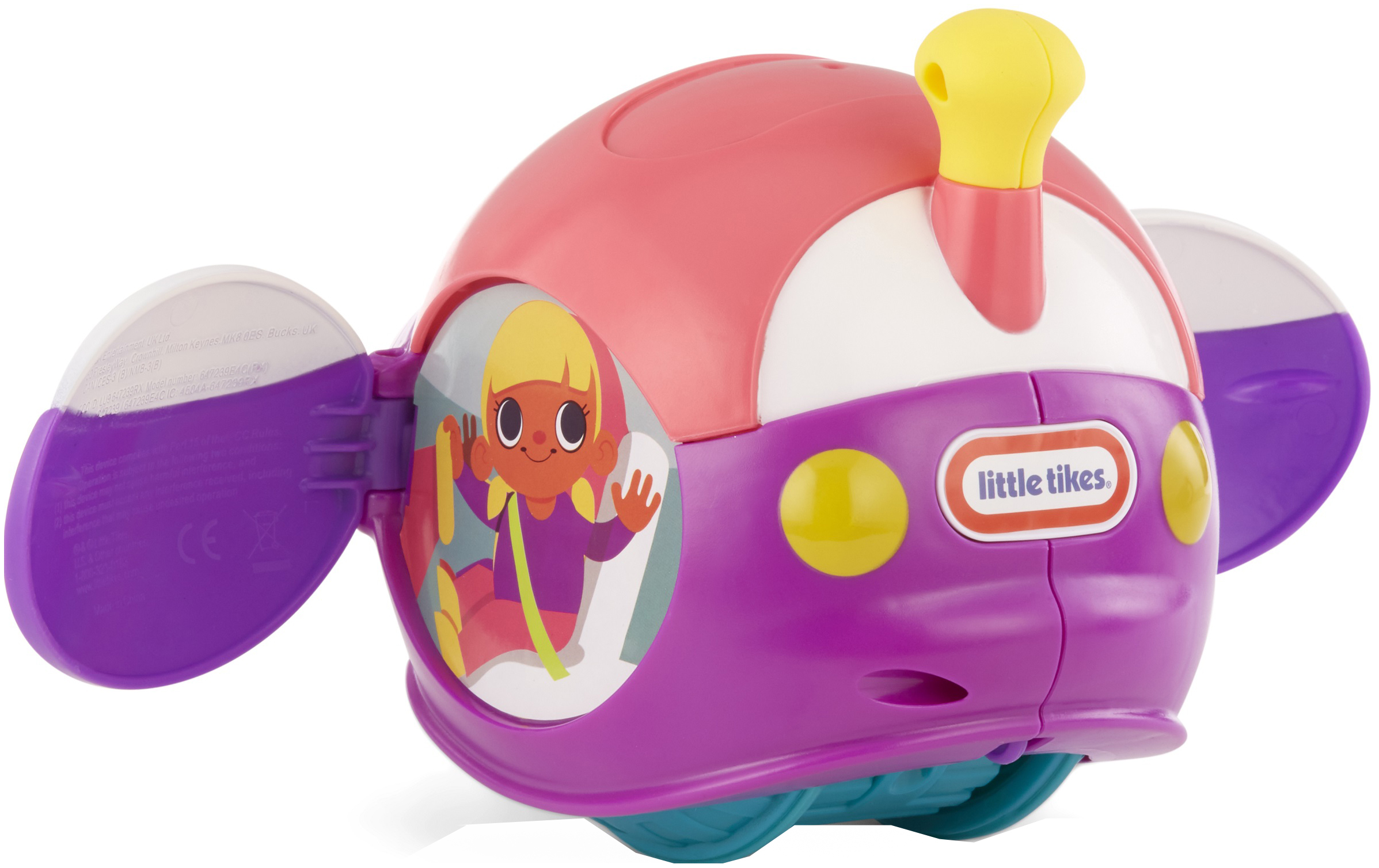 

Интерактивная игрушка Little Tikes Вращающийся робот, розовый, Разноцветный