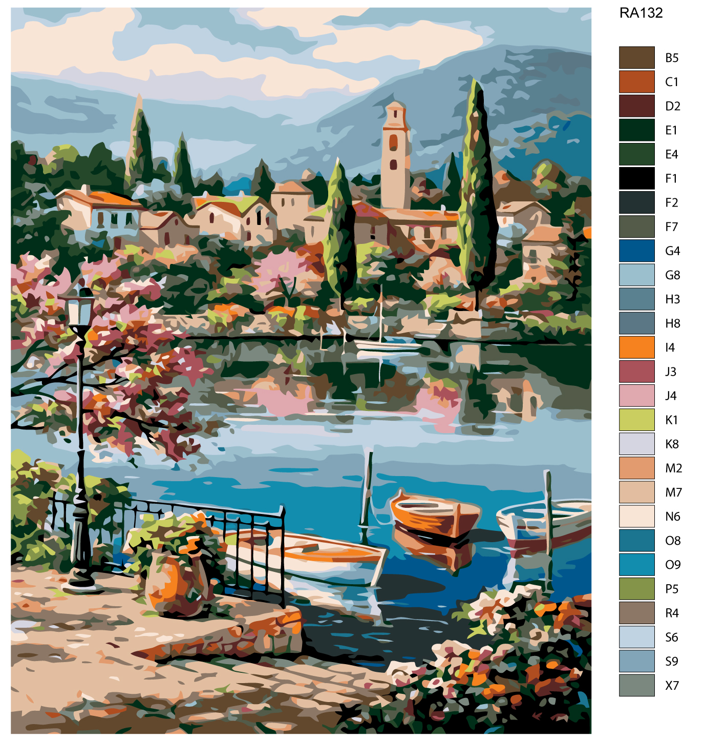 

Картина по номерам, 40 x 50, RA132, RA132
