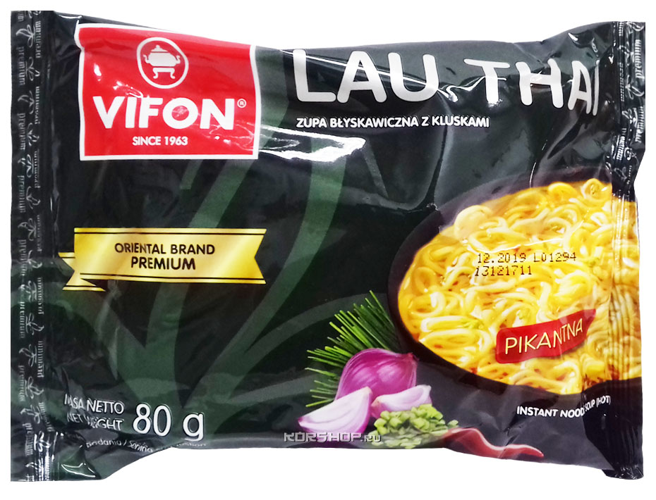 Лапша пшеничная Vifon lau Thai 80 г