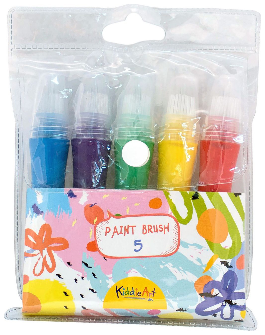 

Толстые фломастеры-кисточки KiddieArt 5 шт.