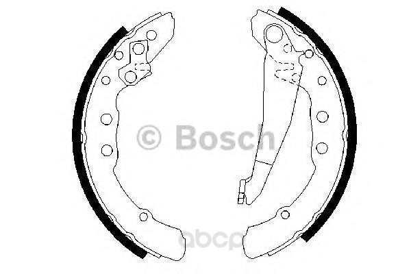 

Тормозные колодки барабанные BOSCH 0986487281