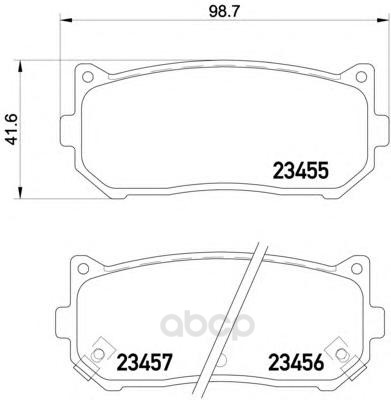 

Тормозные колодки дисковые HELLA 8DB355009341