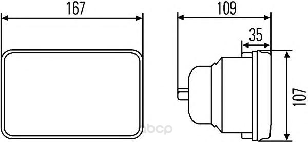 

Вставка фары, основная фара 12v Hella 1AB003177-071