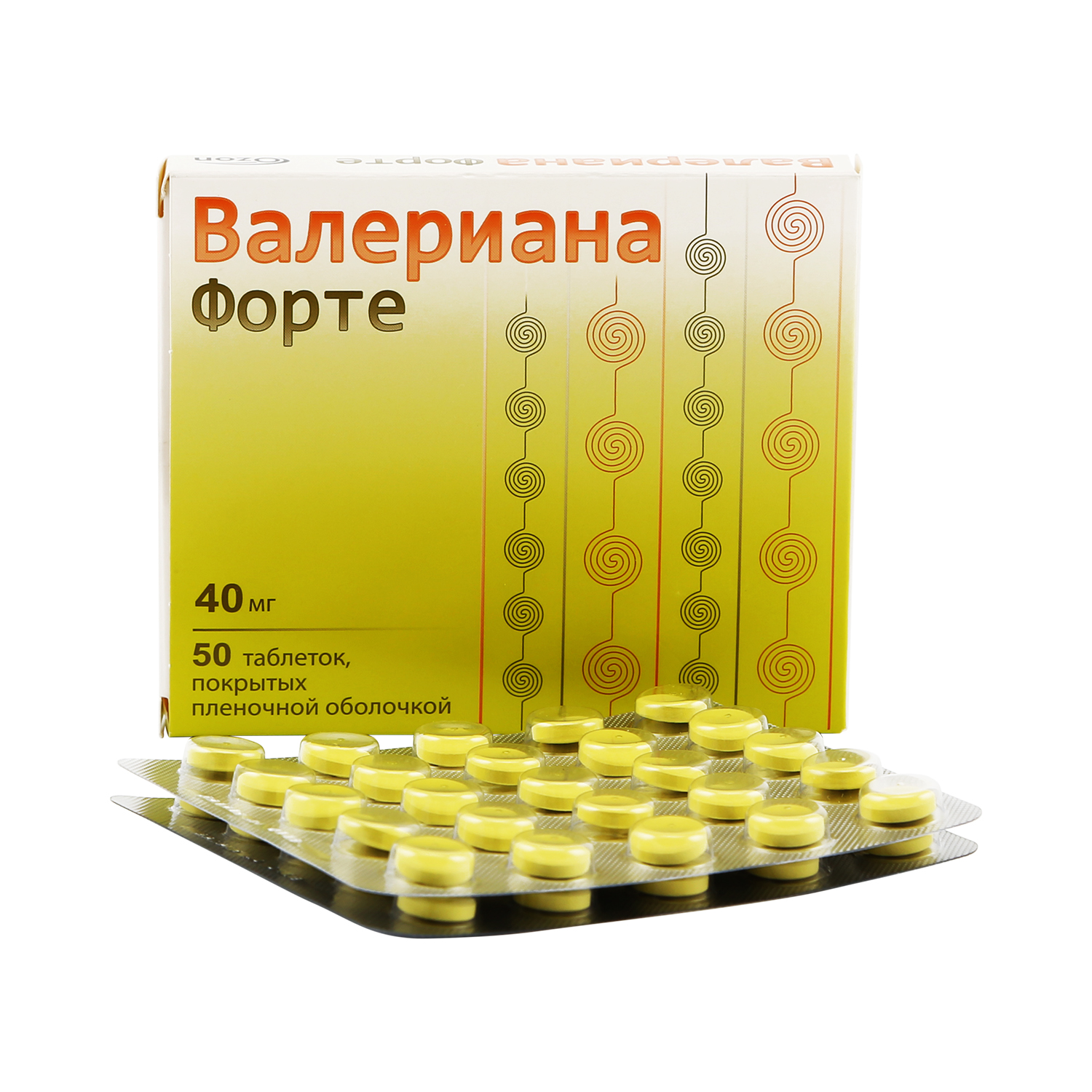 

Валериана Форте таблетки 40 мг 50 шт.